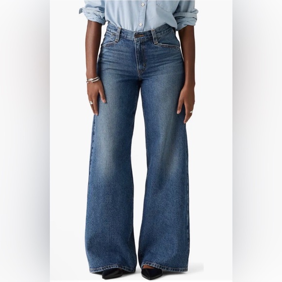 Levi’s Women’s 94 Baggy Wide Leg Jeans 28 - Picture 4 of 6